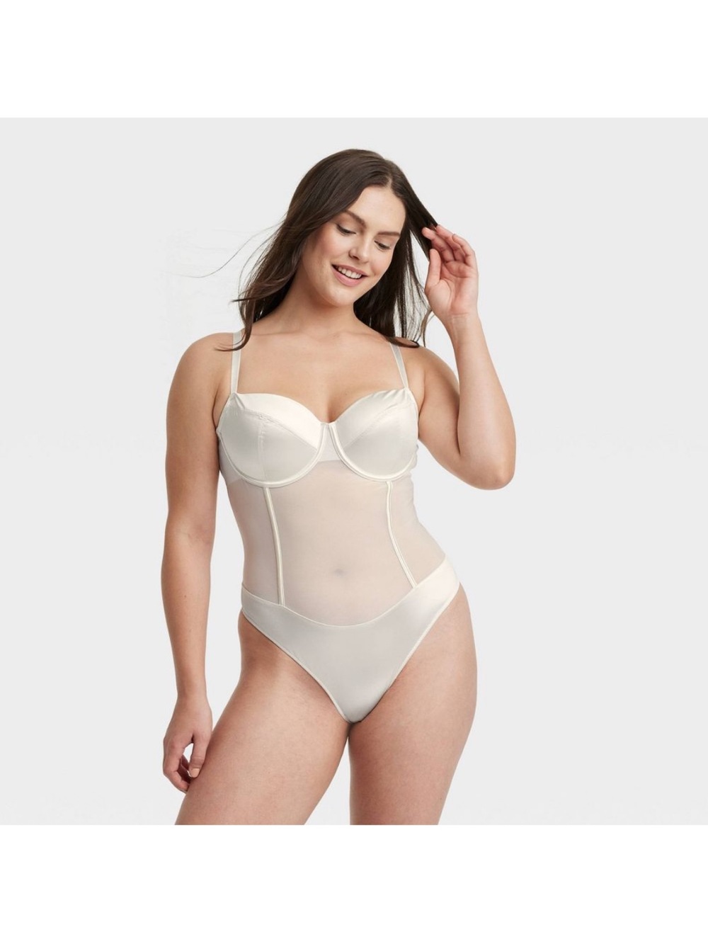 Medium Size Target Auden Bridal Bustier Teddy lingerie